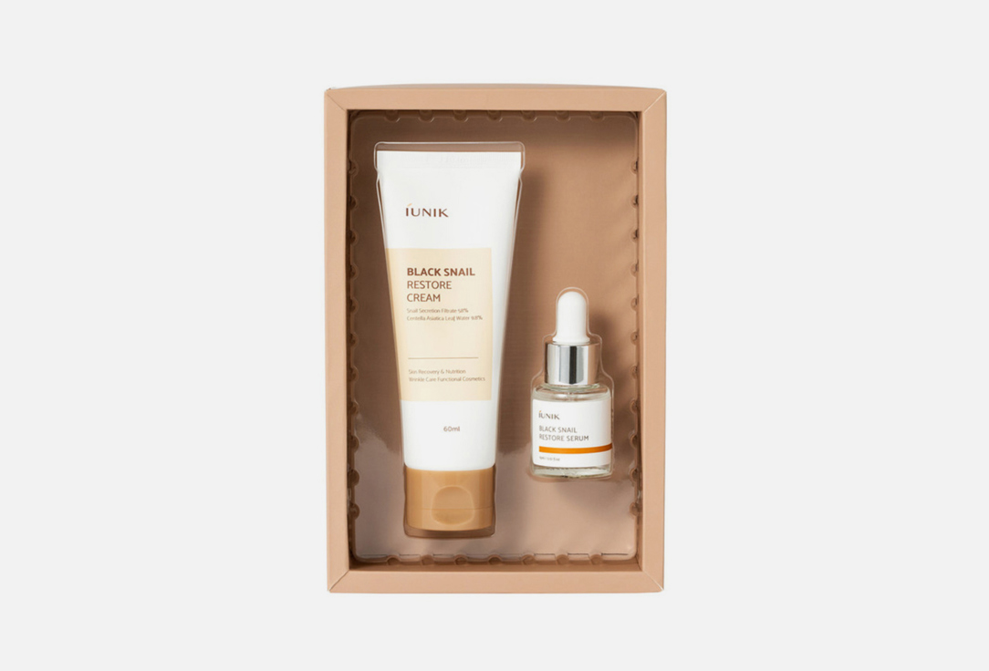 iunik centella edition skin care set cream Набор IUNIK BLACK SNAIL Edition Skin Care Set