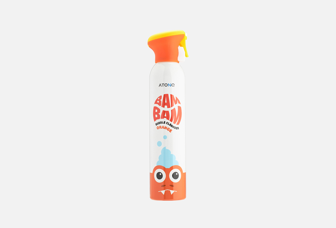 Детское средство для умывания лица и тела с ароматом апельсина  ATONO2 BAM BAM BUBBLE CLEANSER ORANGE 
