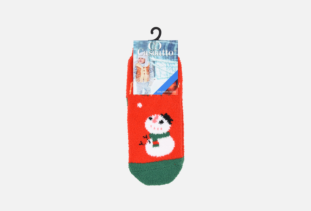 Носки CASCATTO Снеговик, красный цена и фото