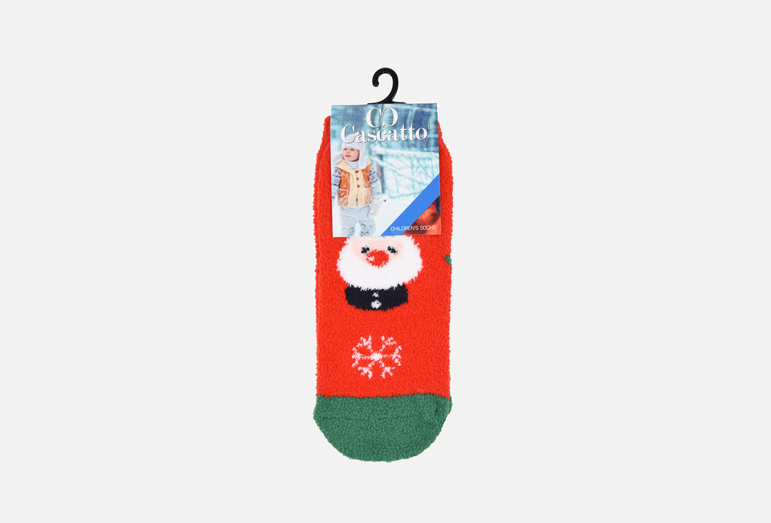 Носки CASCATTO Снеговик, красный цена и фото