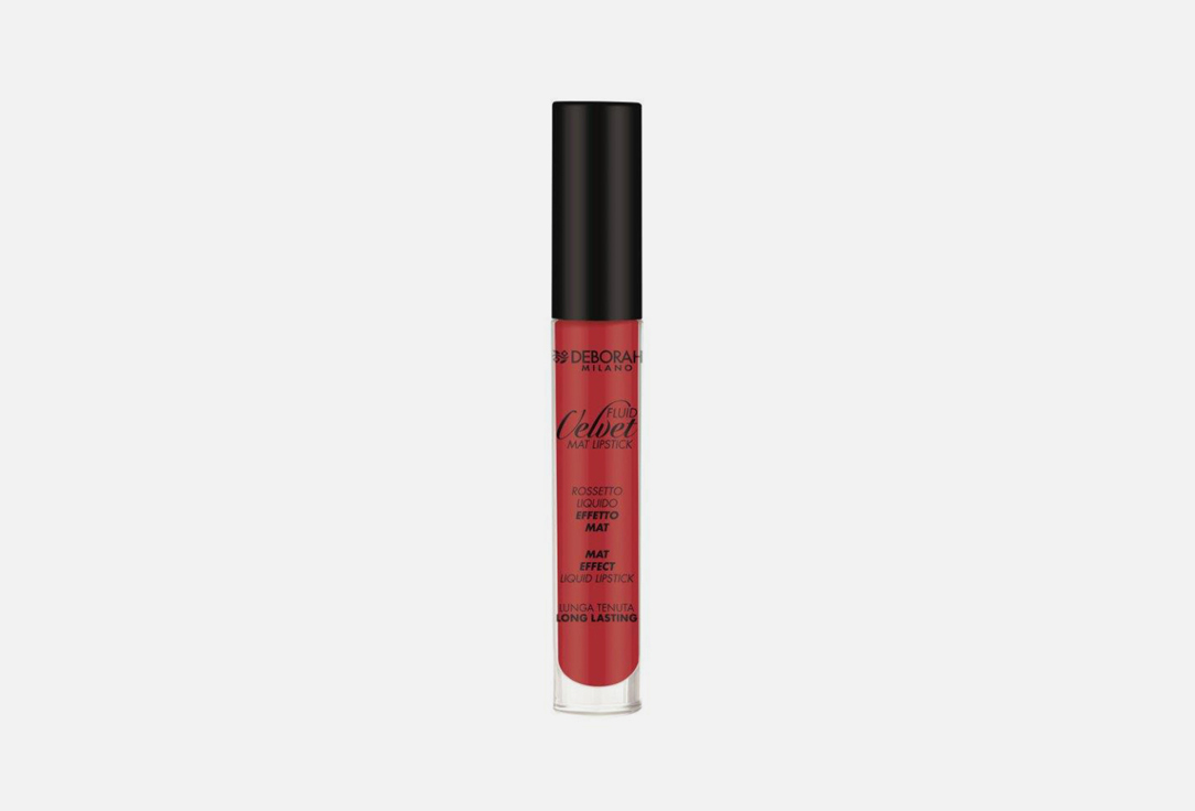 Помада для губ жидкая DEBORAH MILANO FLUID VELVET MAT LIPSTICK 06 культовый красный