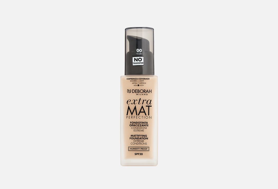 Тональная основа DEBORAH MILANO EXTRA MAT PERFECTION MATTIFYING FOUNDATION 