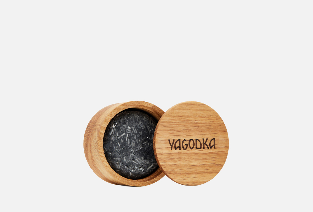 Твёрдый шампунь для волос и бороды YAGODKA с экстрактом перечной мяты 