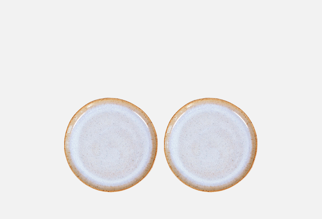 Изображение товара Набор тарелок La Palme Artisan Ceramica moonstone 21 см