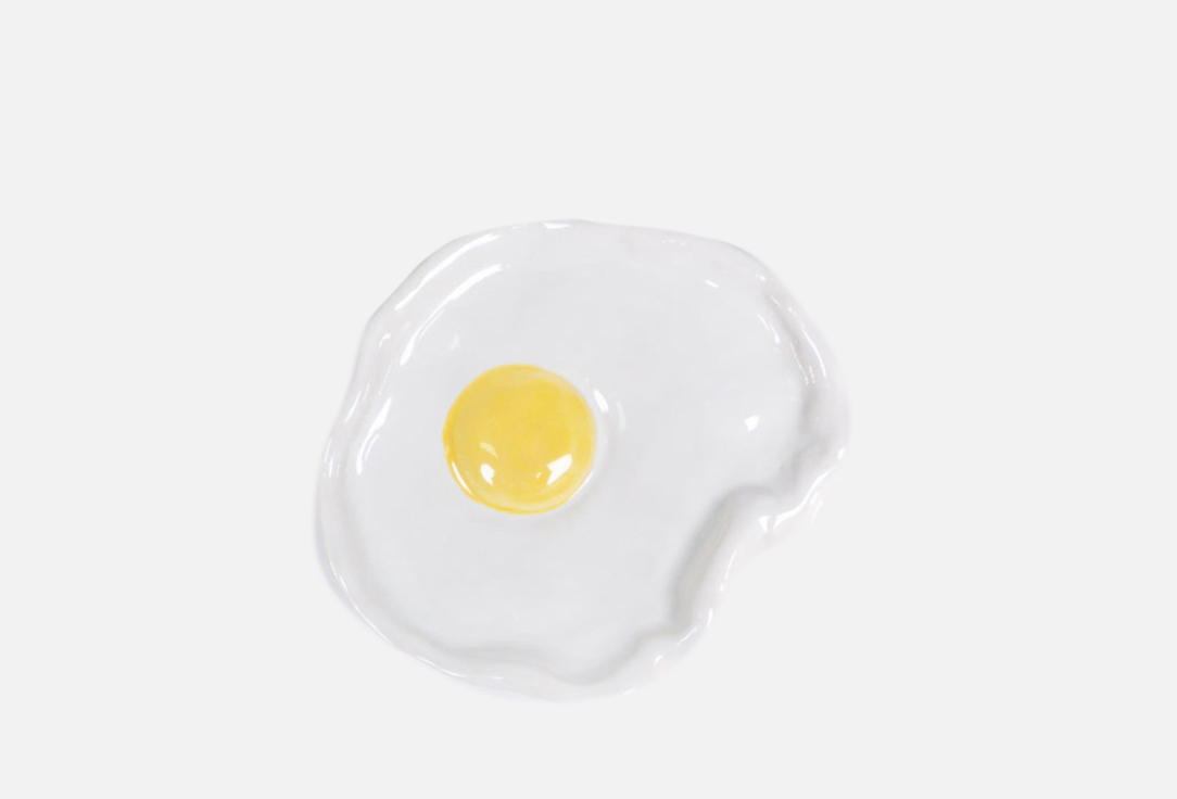 Изображение товара Подставка для ложки La Palme Artisan Ceramica Яичница — ручная керамика для кухни