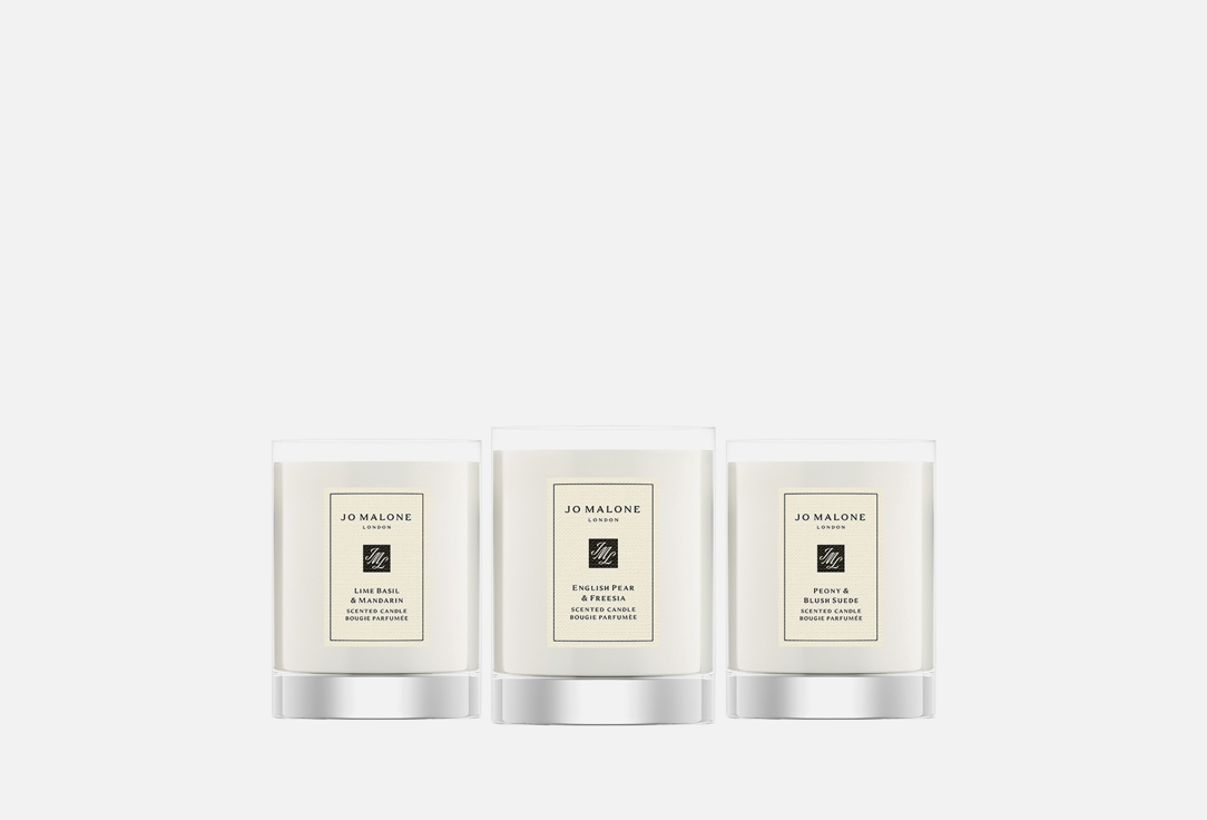 Набор свечей для путешествий JO MALONE LONDON Travel Candle Trio подарочный набор lumi candle fresh pine 1