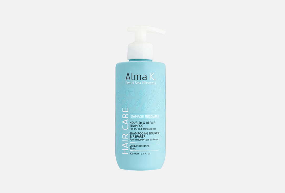 Питательный и восстанавливающий шампунь для волос ALMA K. Nourish & Repair Shampoo 300 мл питательный кондиционер для волос alma k nourish