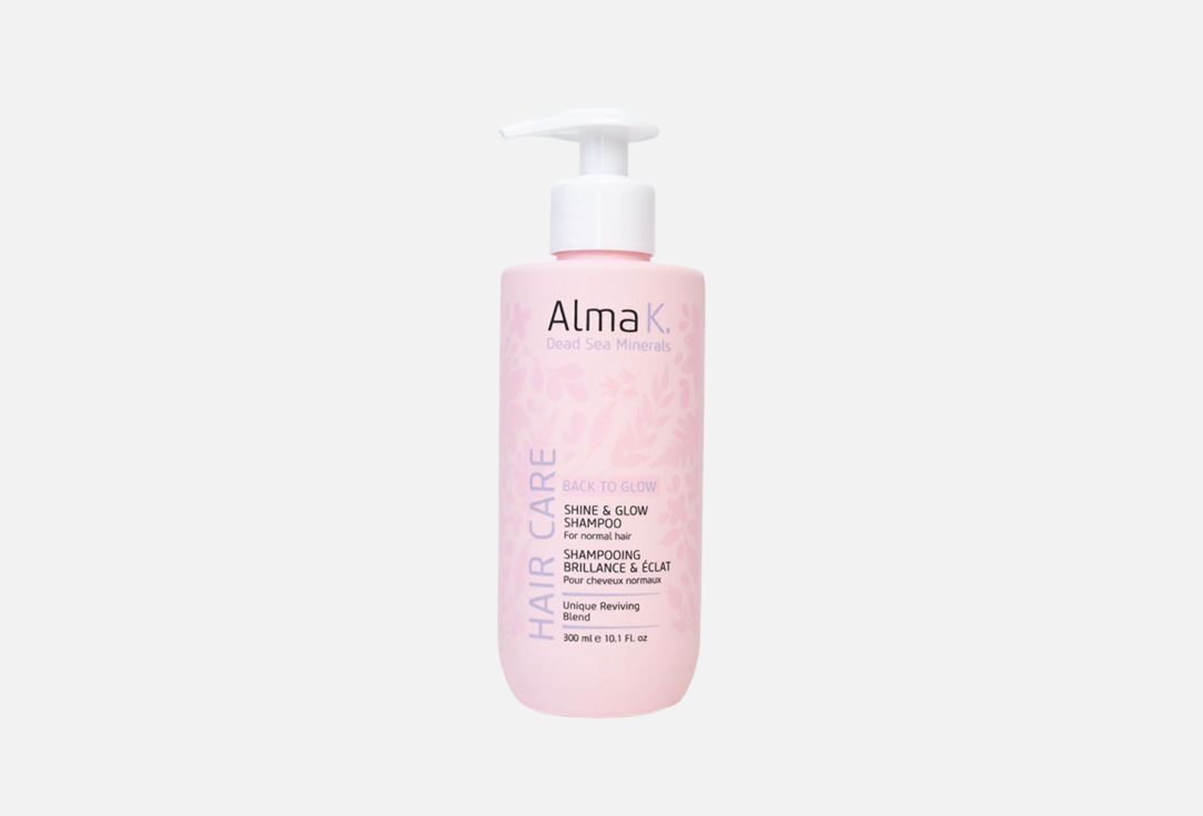 Шампунь для блеска волос ALMA K. Shine & Glow Shampoo 300 мл маска для блеска волос alma k shine