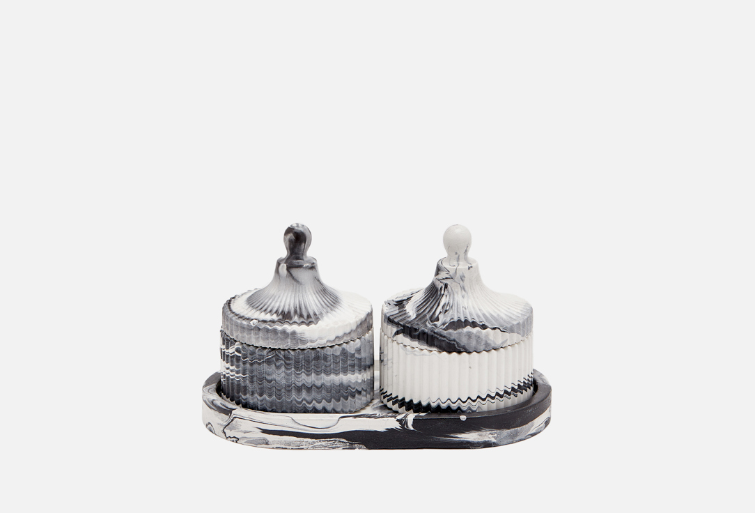 Изображение товара Набор аромасвечей черно-белый 24.GRAMS Petite Toasted Bread