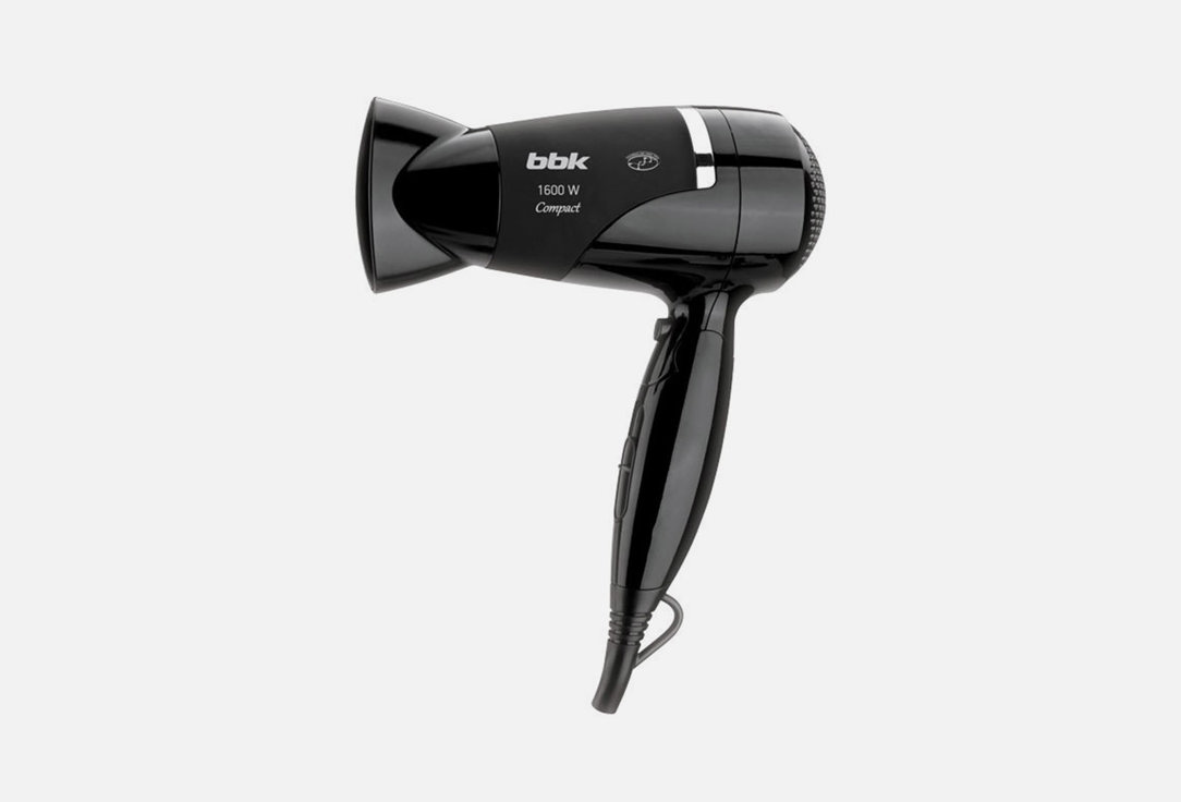 Изображение товара Фен для волос BBK BHD1602i компактный мощный с турмалиновым покрытием