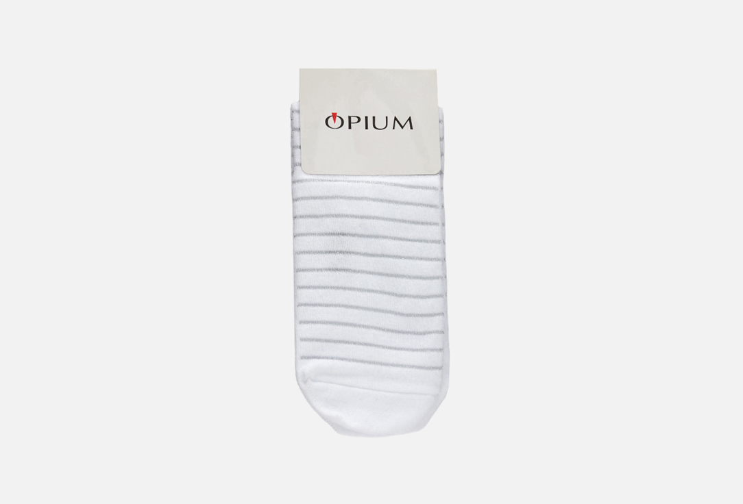 Носки Opium Белый/люрексная нить серебро Белый