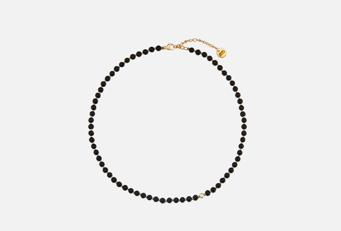 Изображение товара Чокер Mr&Mrs Wolf из черной керамики с гематитом и позолотой