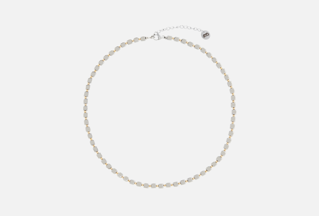 

Чокер MR&MRS WOLF, Из натурального гематита в форме квадратиков 1 шт