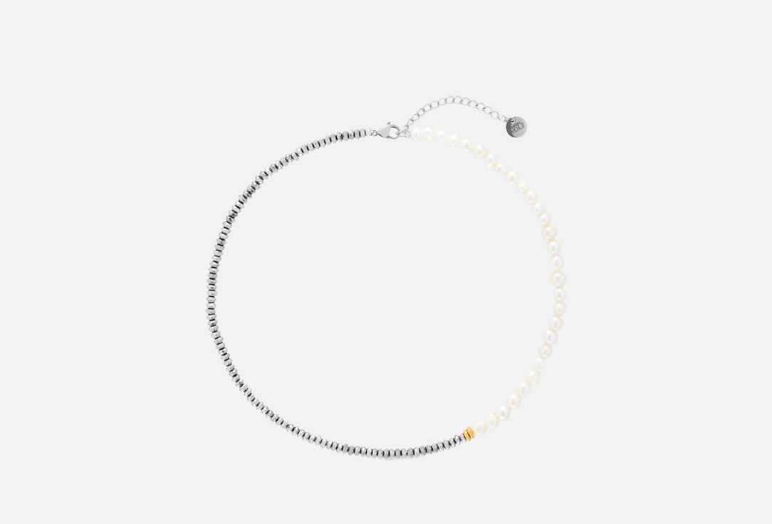 

Чокер MR&MRS WOLF, Из гематита и натурального жемчуга 1 шт