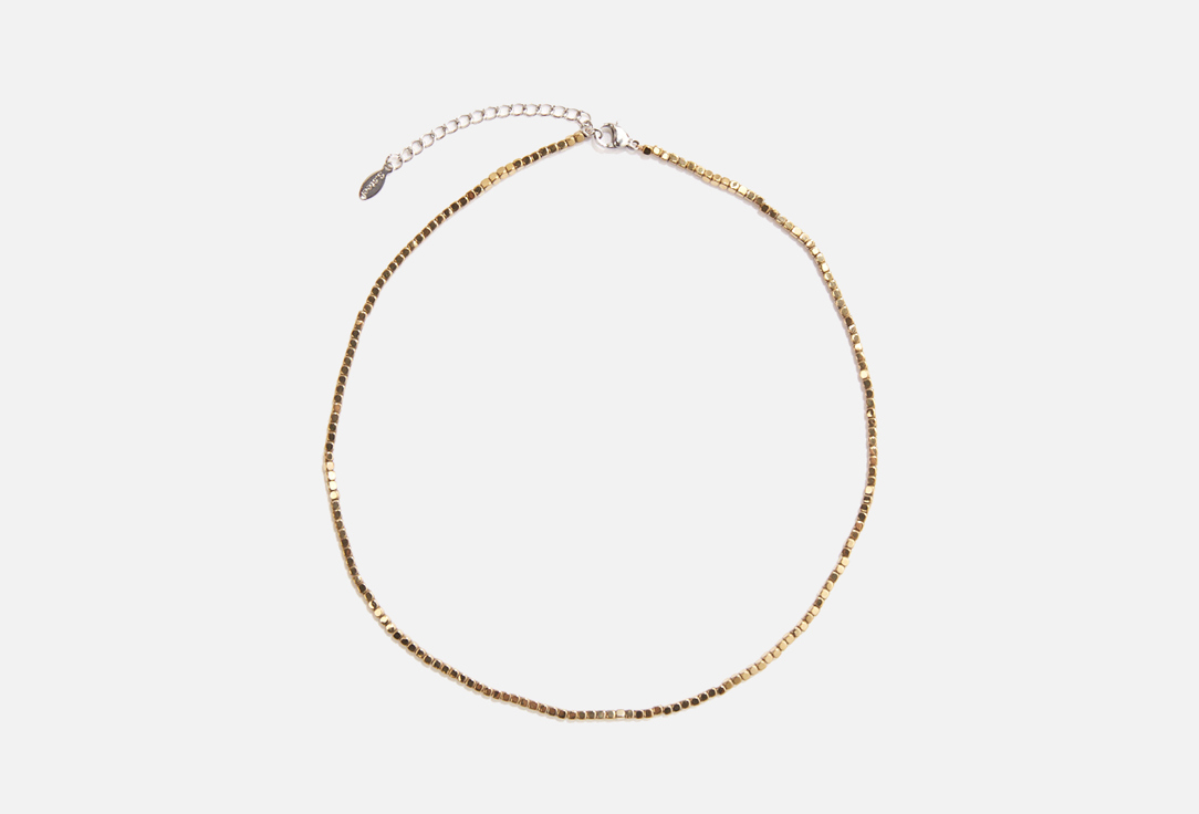 

Чокер MR&MRS WOLF, Из гематита золотистого цвета