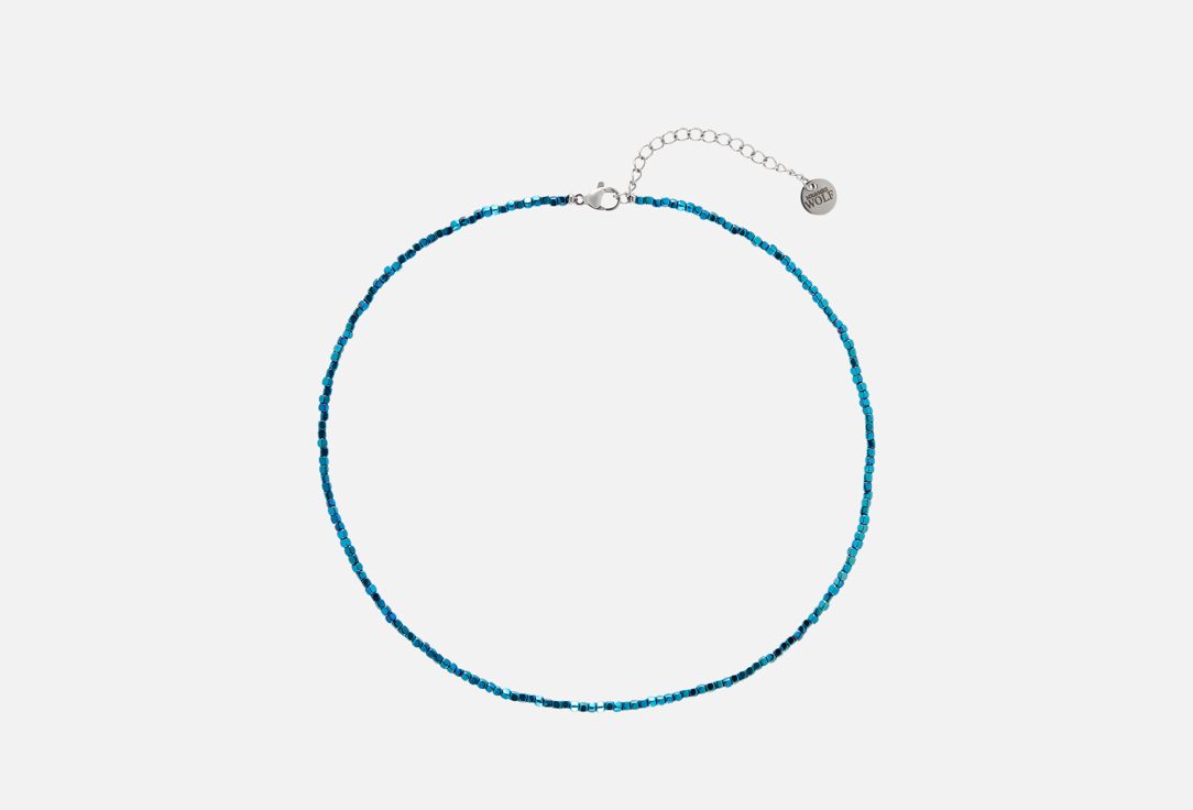 

Чокер MR&MRS WOLF, Из гематита синего цвета