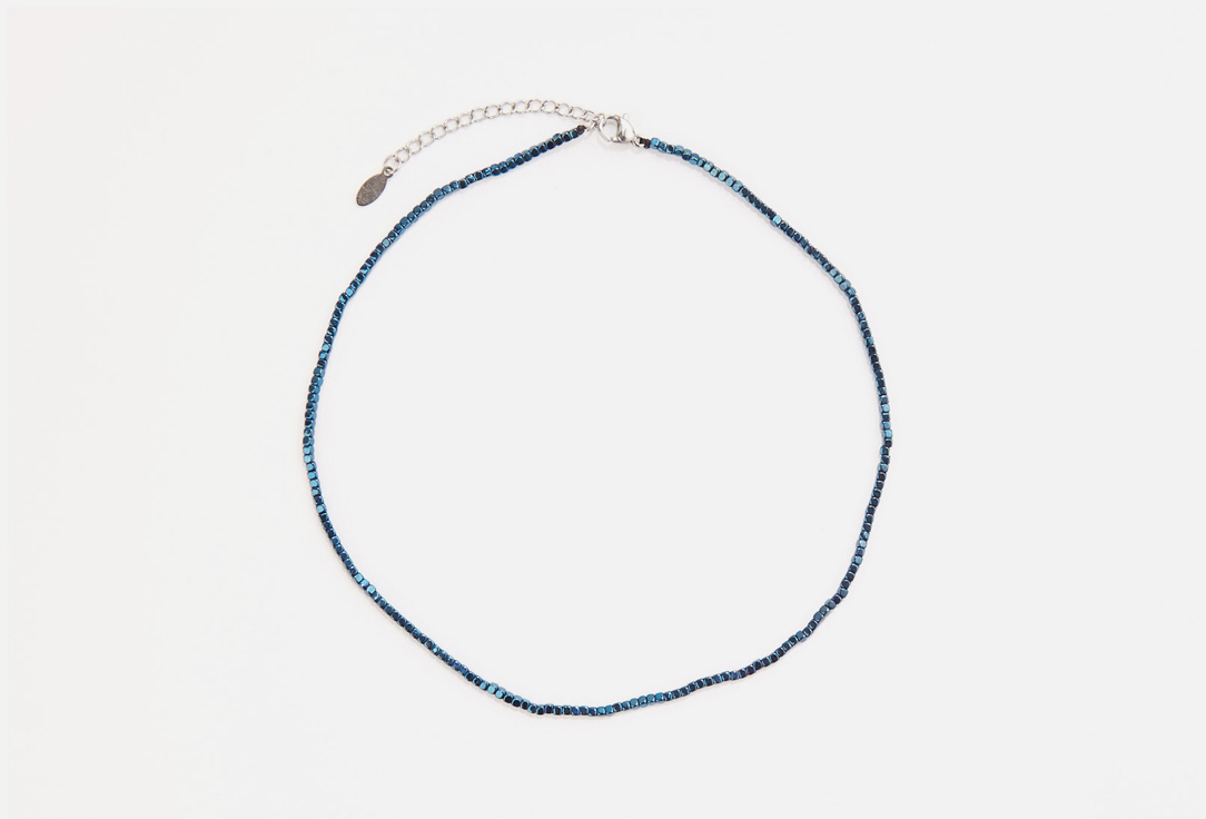 

Чокер MR&MRS WOLF, Из гематита синего цвета