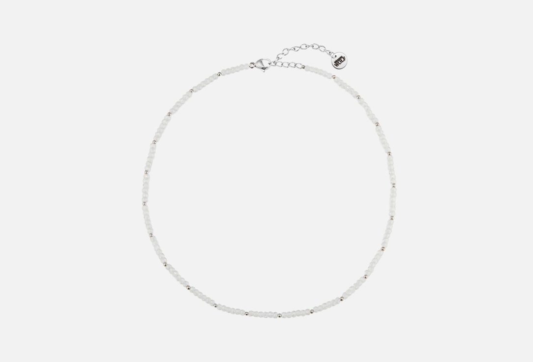 Изображение товара Стильный белый цирконовый чокер для женщин из нержавеющей стали