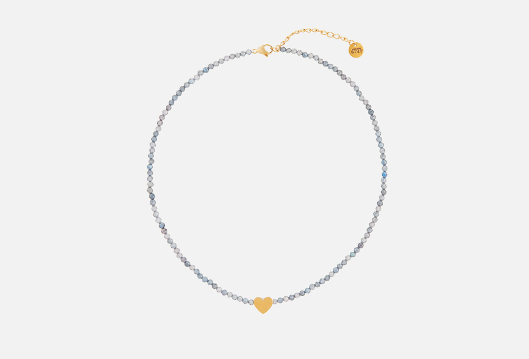 Изображение товара Чокер Mr&Mrs Wolf из циркона синего цвета с сердечком