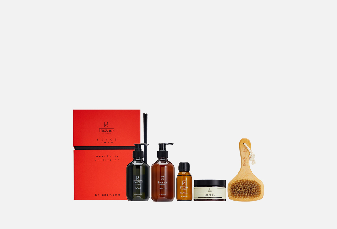 Изображение товара Подарочный набор Bo&Zhur Gift beauty box in red с диффузором и уходовыми средствами