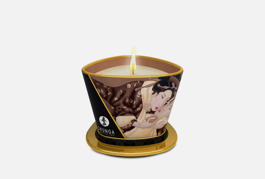 Массажное арома масло в виде свечи Shunga Шоколад 
