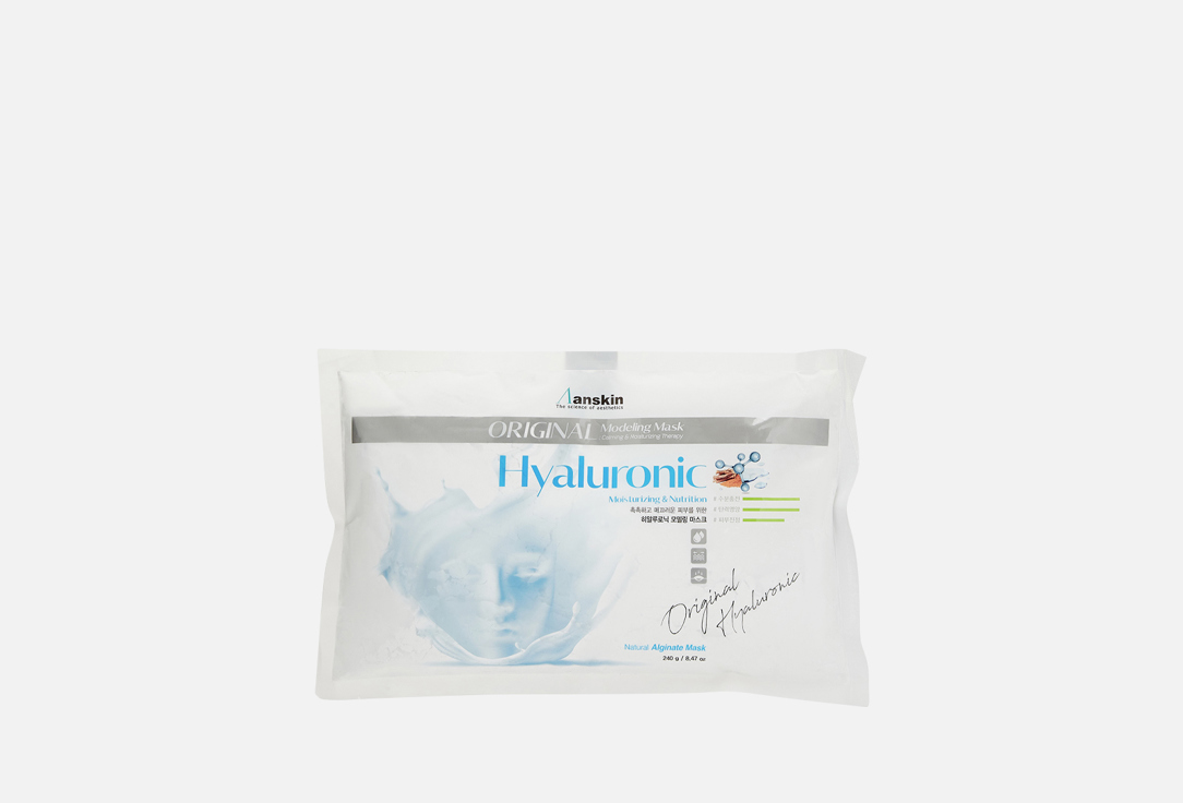 

Альгинатная маска с гиалуроновой кислотой ANSKIN, Original Hyaluronic Modeling Mask 240 г