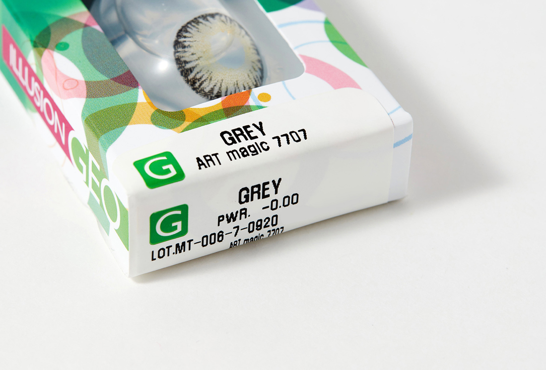 

Цветные контактные линзы ILLUSION, Синий, Fashion ADONIS bc 8,6, dia 14,5, 2 шт. 0.00 оптическая сила