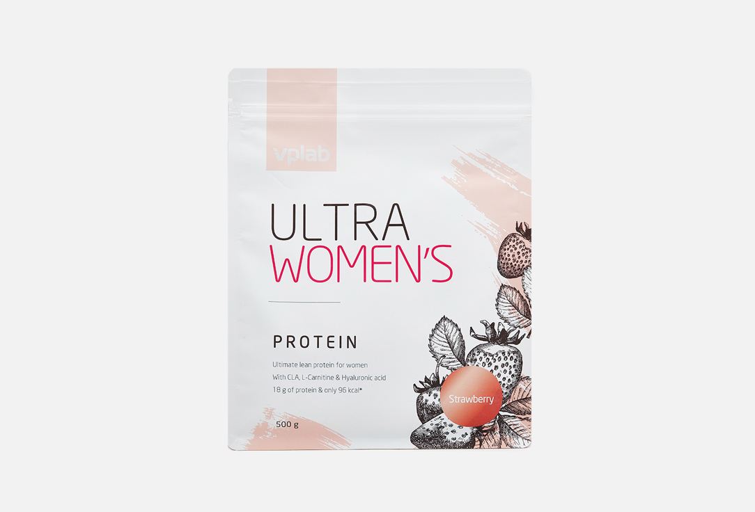 Ultra Women`s Protein VPLAB с клубничным вкусом 