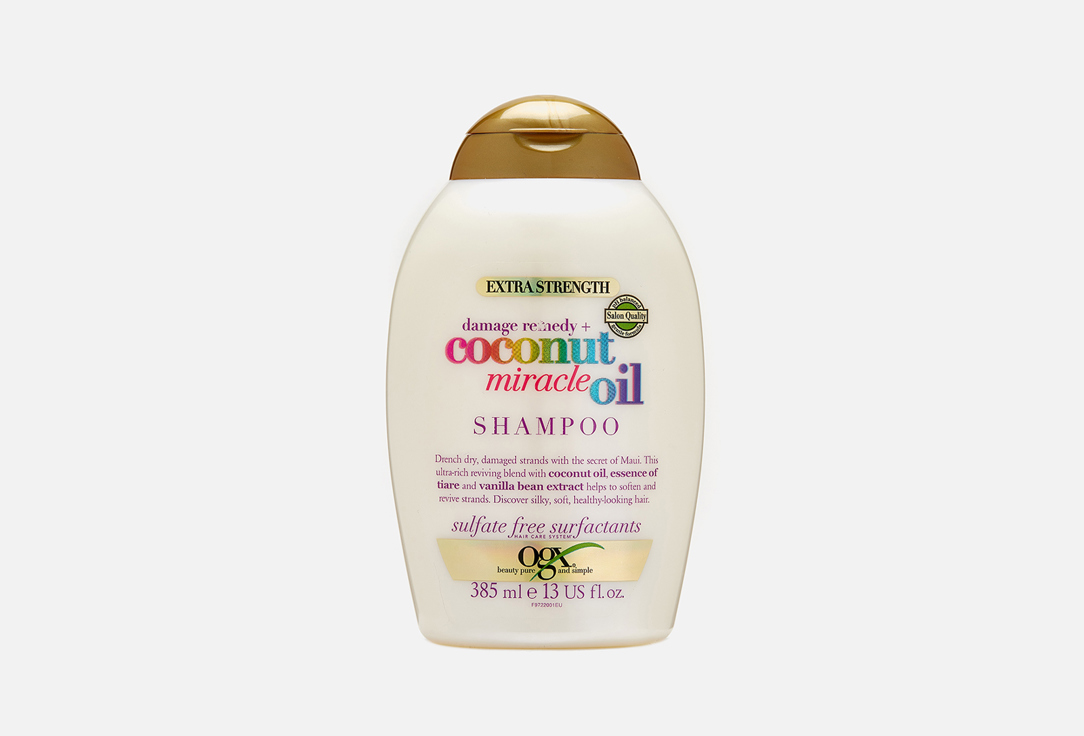 Восстанавливающий шампунь для волос OGX Coconut Miracle Oil 385 мл