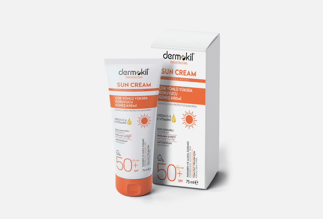 Солнцезащитоный крем spf 50+ Dermokil Sun Cream 