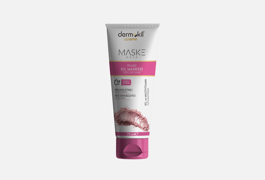 Маска из розовой глины для лица DERMOKIL Pink Clay Mask 75 мл