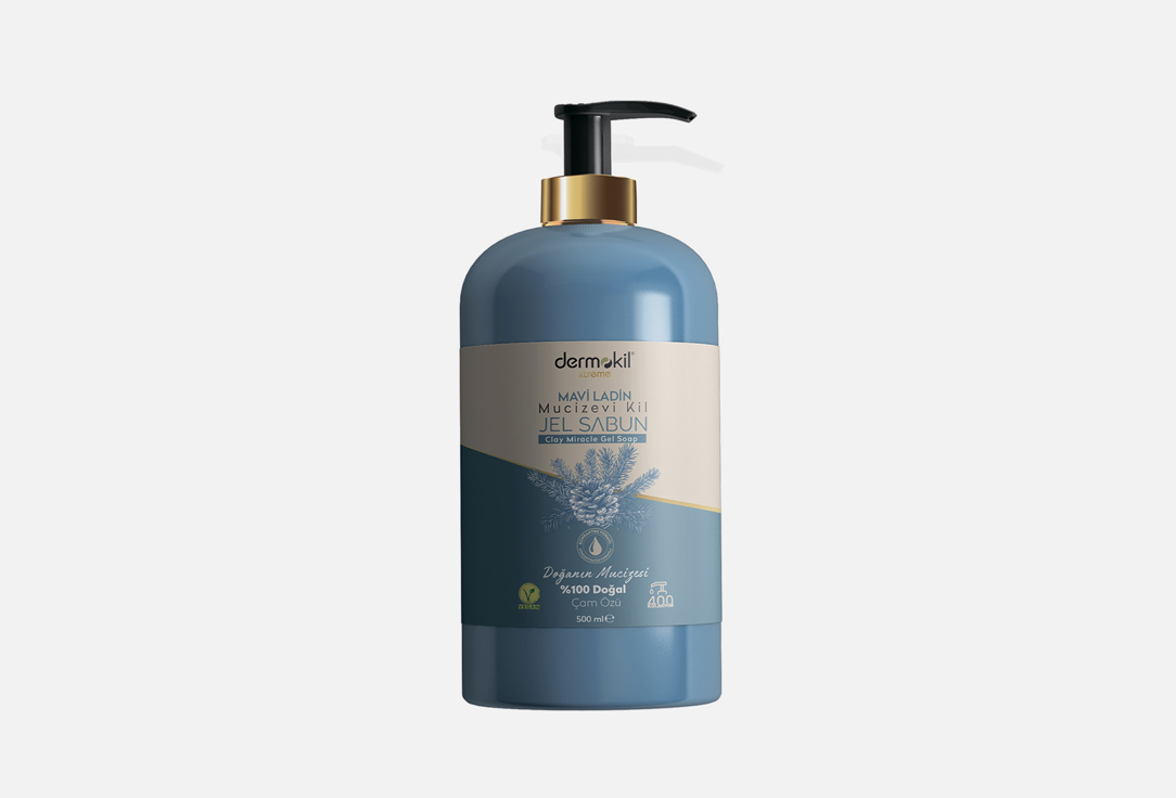 гель мыло для рук dermokil goat milk jel soap 500 мл Гель мыло для рук DERMOKIL Blue Spruce Jel Soap 500 мл
