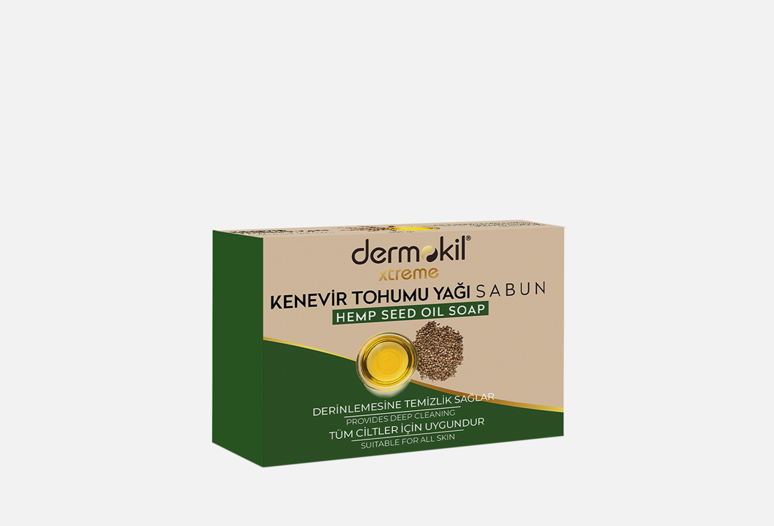 Мыло DERMOKIL Hemp Seed Oil Bar Soap 100 г гель мыло для рук dermokil hemp seed oil jel soap 500 мл
