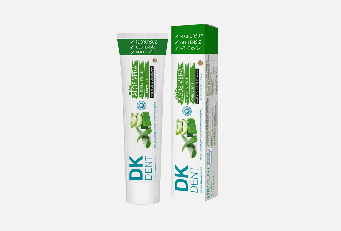 зубная паста DKDENT Aloevera Toothpaste 1 шт зубная паста dkdent propolis toothpaste 75 мл