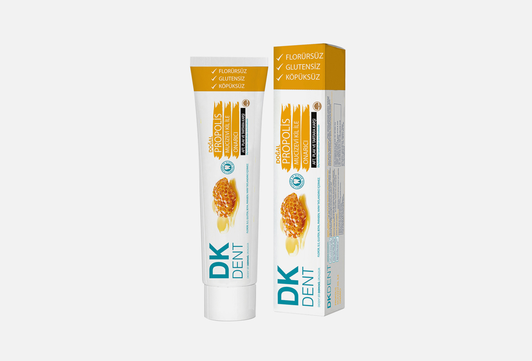 зубная паста DKDENT Propolis Toothpaste 1 шт зубная паста dkdent 7 natural herb extract toothpaste 75 мл
