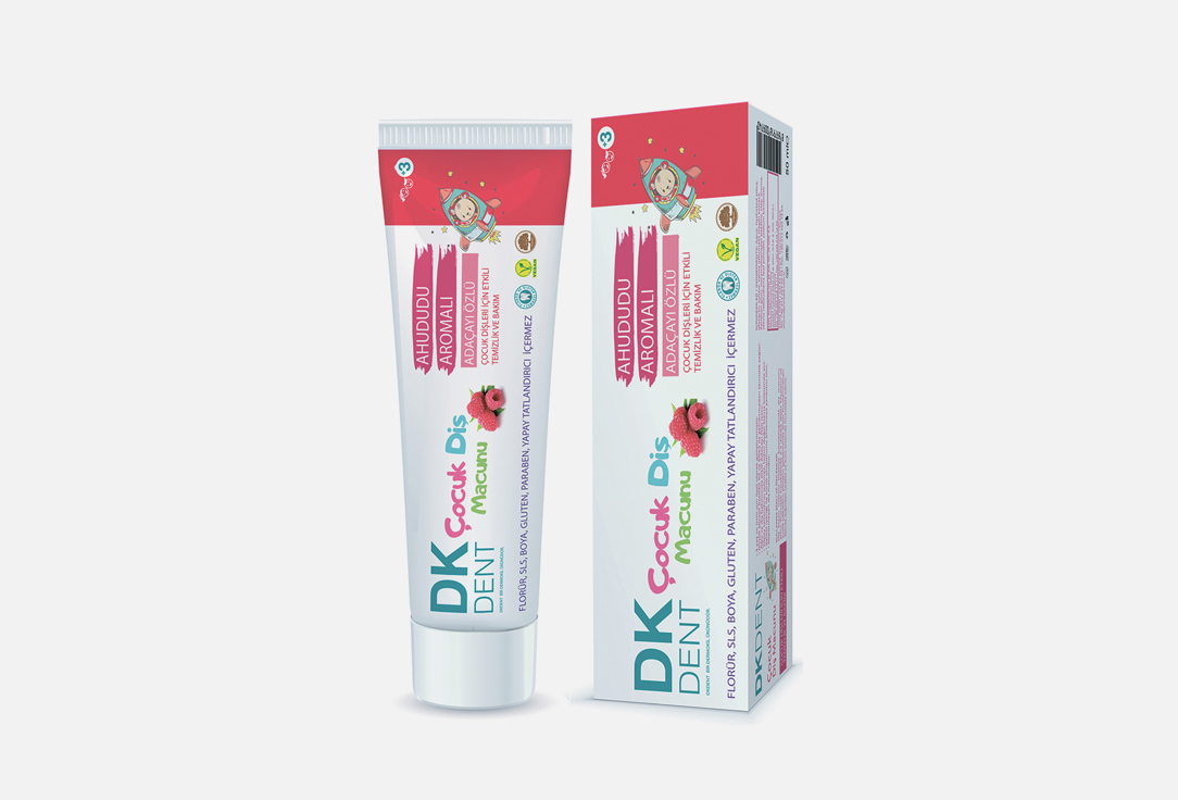 Детская зубная паста DKDENT Raspberry Children's Toothpaste 50 мл зубная паста dkdent mint toothpaste 1 шт