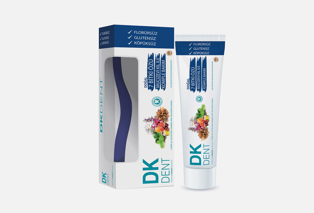зубная паста+щётка DKDENT Natural Herb Extract Toothpaste 2 шт детская зубная паста dkdent raspberry children s toothpaste 50 мл