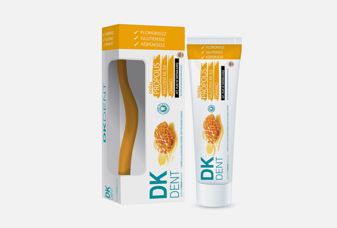 зубная паста+щётка DKDENT Propolis Toothpaste 2 шт зубная паста dkdent 7 natural herb extract toothpaste 75 мл