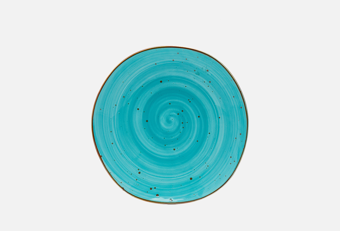 Мелкая тарелка SAMOLD Хорека бирюза 21см 1 шт тарелка мелкая samold хорека океан треугольная 1 шт