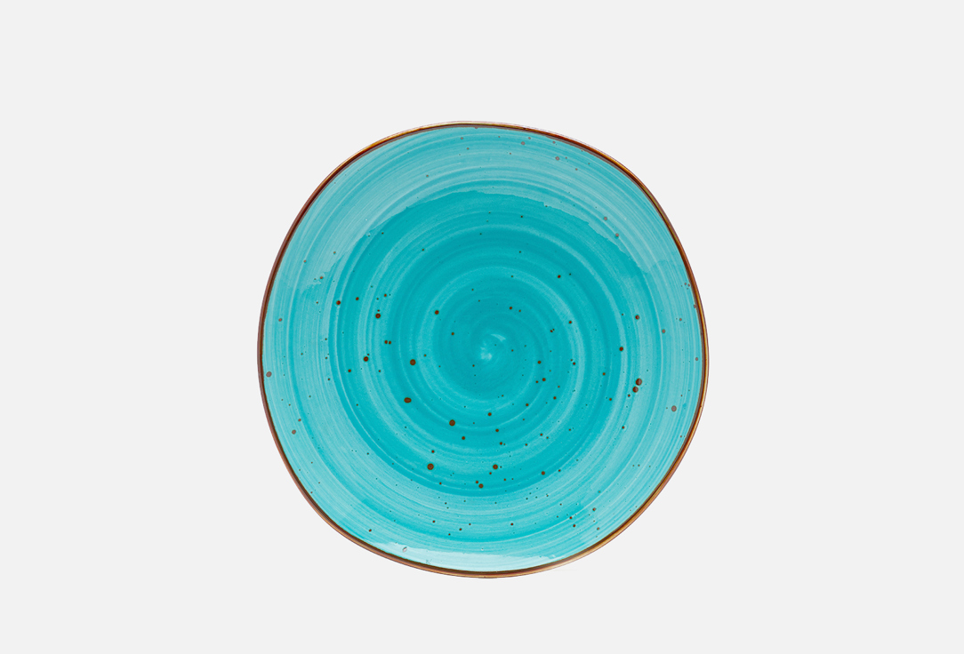 Мелкая тарелка SAMOLD Хорека бирюза 26см 1 шт тарелка мелкая samold хорека океан треугольная 1 шт