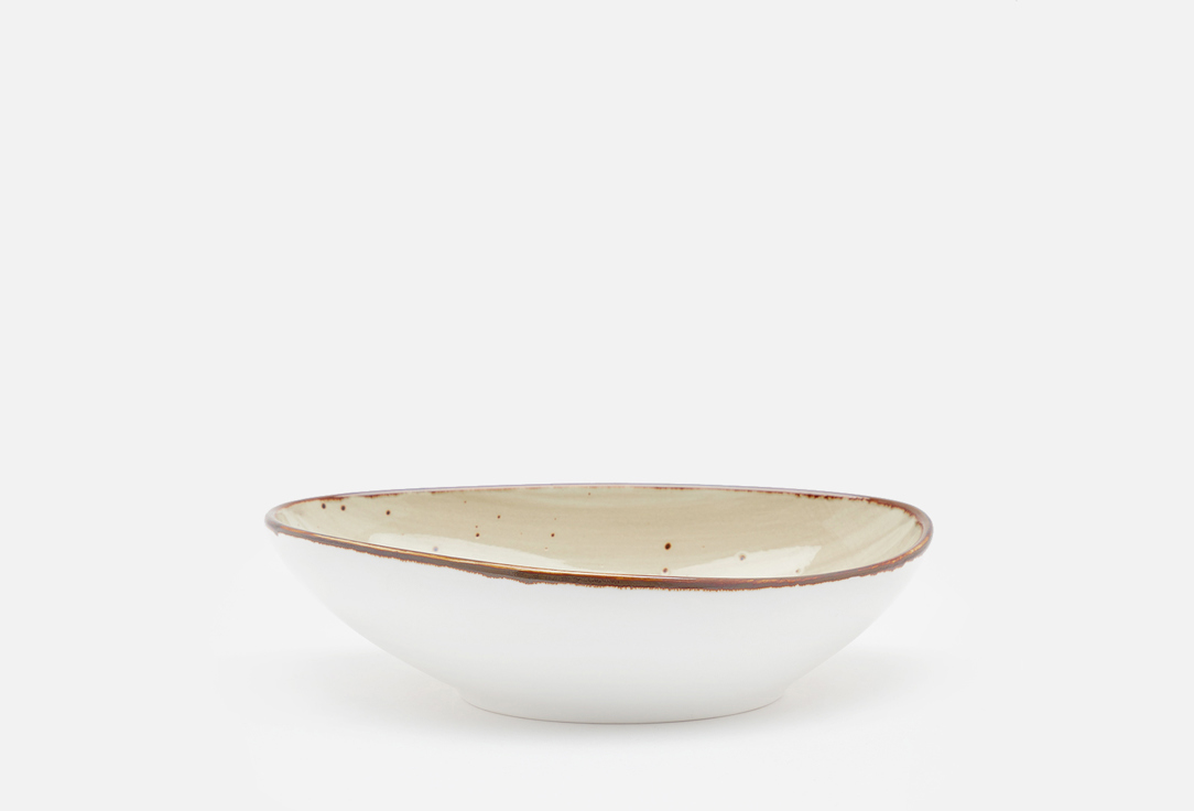 

Салатник SAMOLD, Бежевый, Хорека графит, треугольный 490 мл