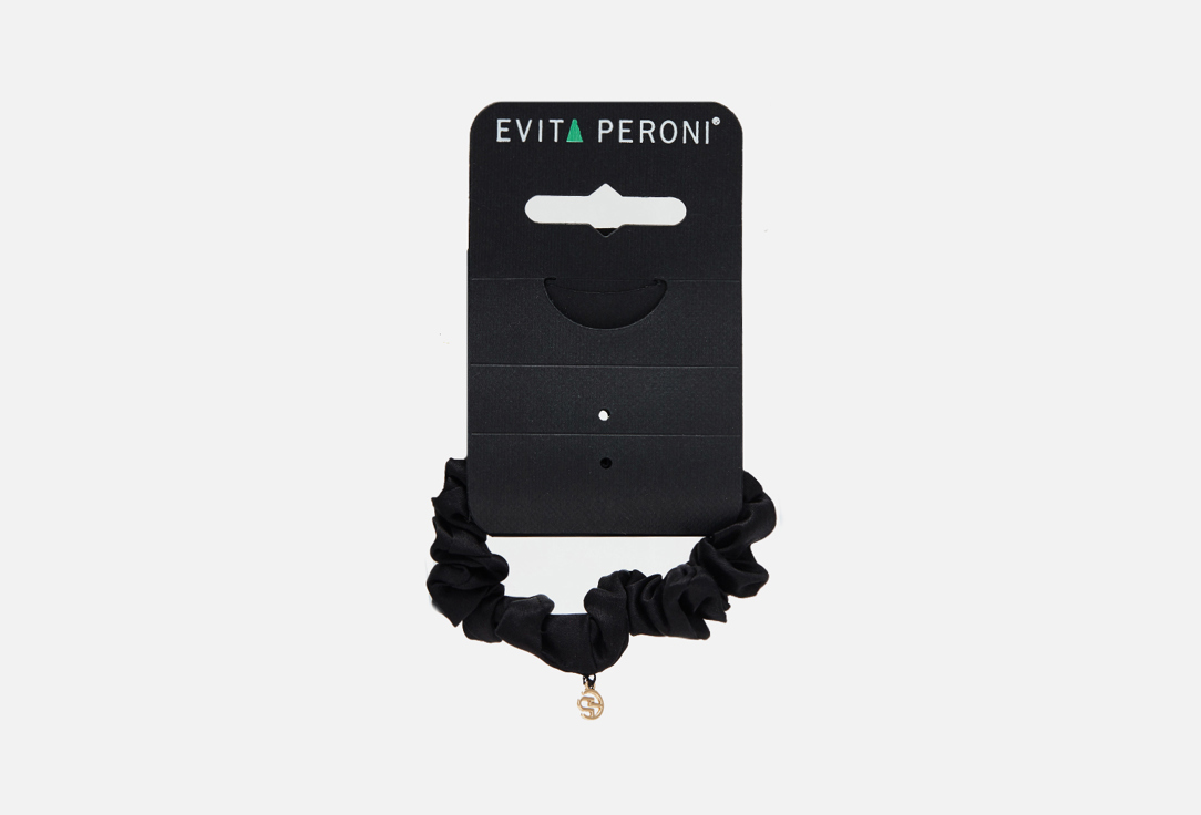 Изображение товара Резинка для волос Evita Peroni черная из натурального шелка