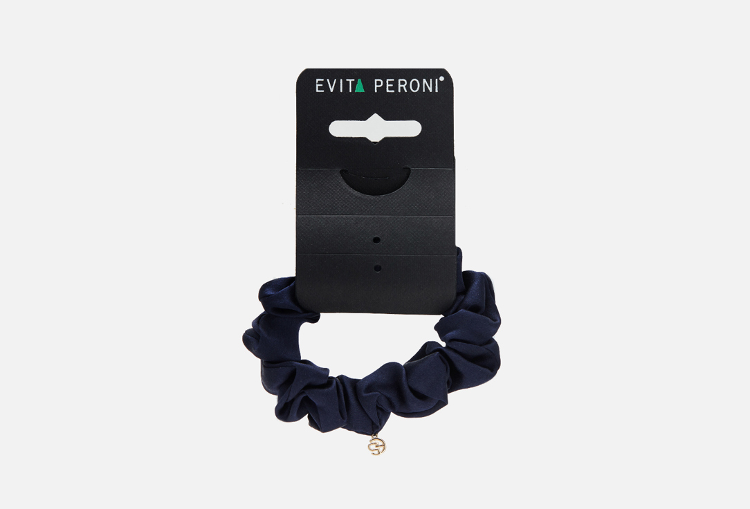 Изображение товара Резинка для волос Evita Peroni из натурального шелка синий универсальная