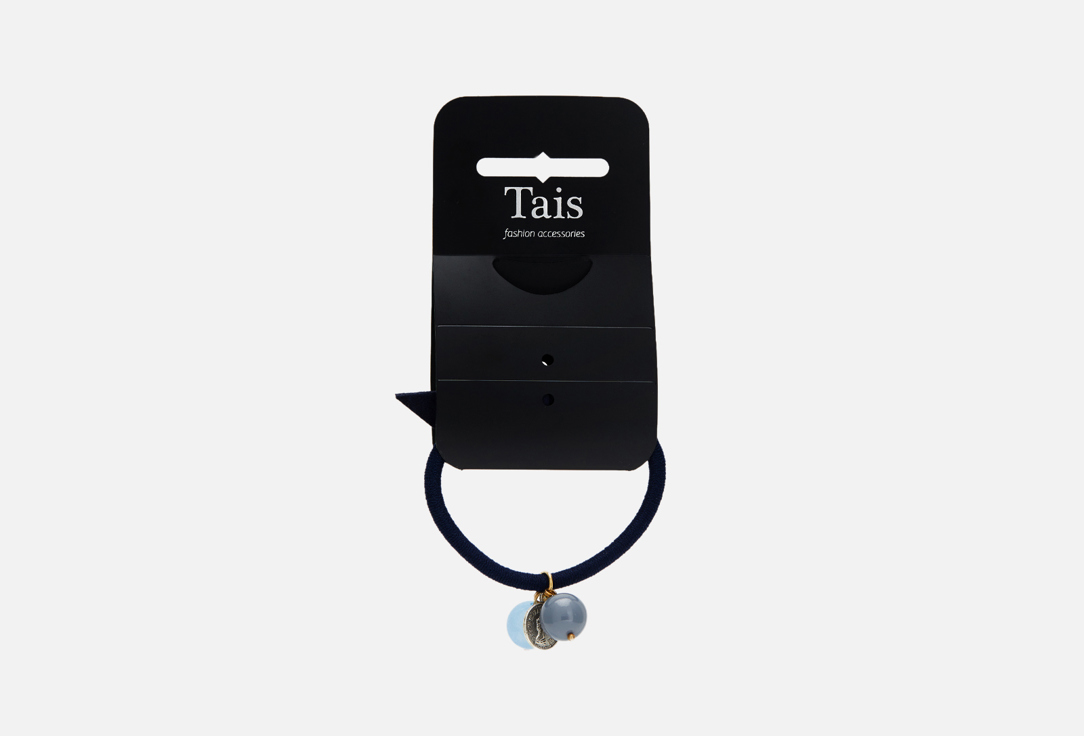 

Резинка для волос TAIS, Синяя с синим камнем 1 шт