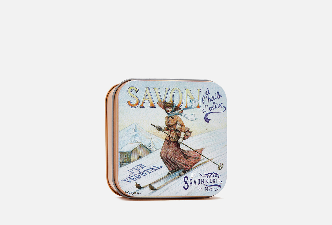 Мыло в металлической коробке LA SAVONNERIE DE NYONS Edelweiss 100 г цена и фото