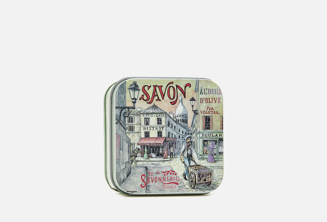 Мыло с майской розой в металлической коробке LA SAVONNERIE DE NYONS Montmartre 100 г цена и фото