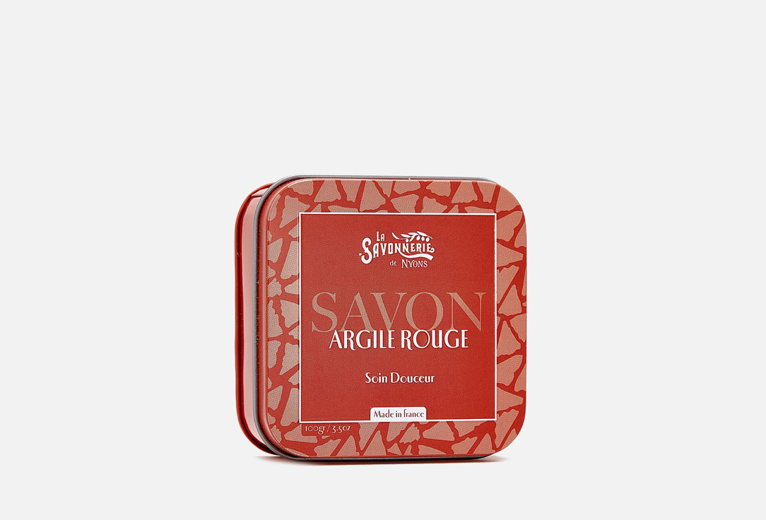 Мыло с красной глиной в металлической коробке LA SAVONNERIE DE NYONS Red Clay Soap 100 г