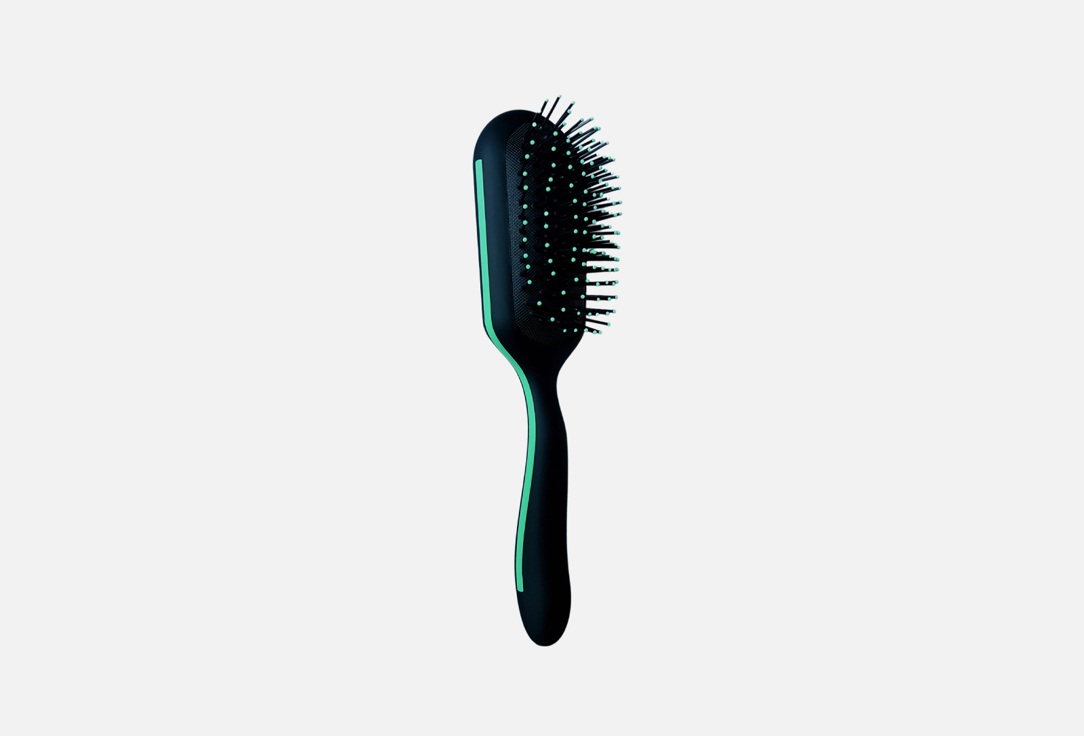 массажная расческа для волос STUDIO STYLE Релакс, черный с зеленой полосой 1 шт