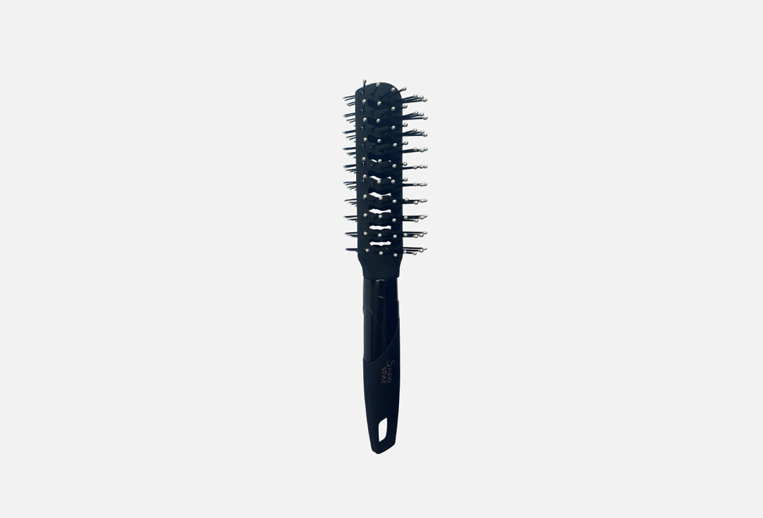 расческа для укладки волос STUDIO STYLE Черная 1 шт щетка для волос studio style пастель двусторонняя