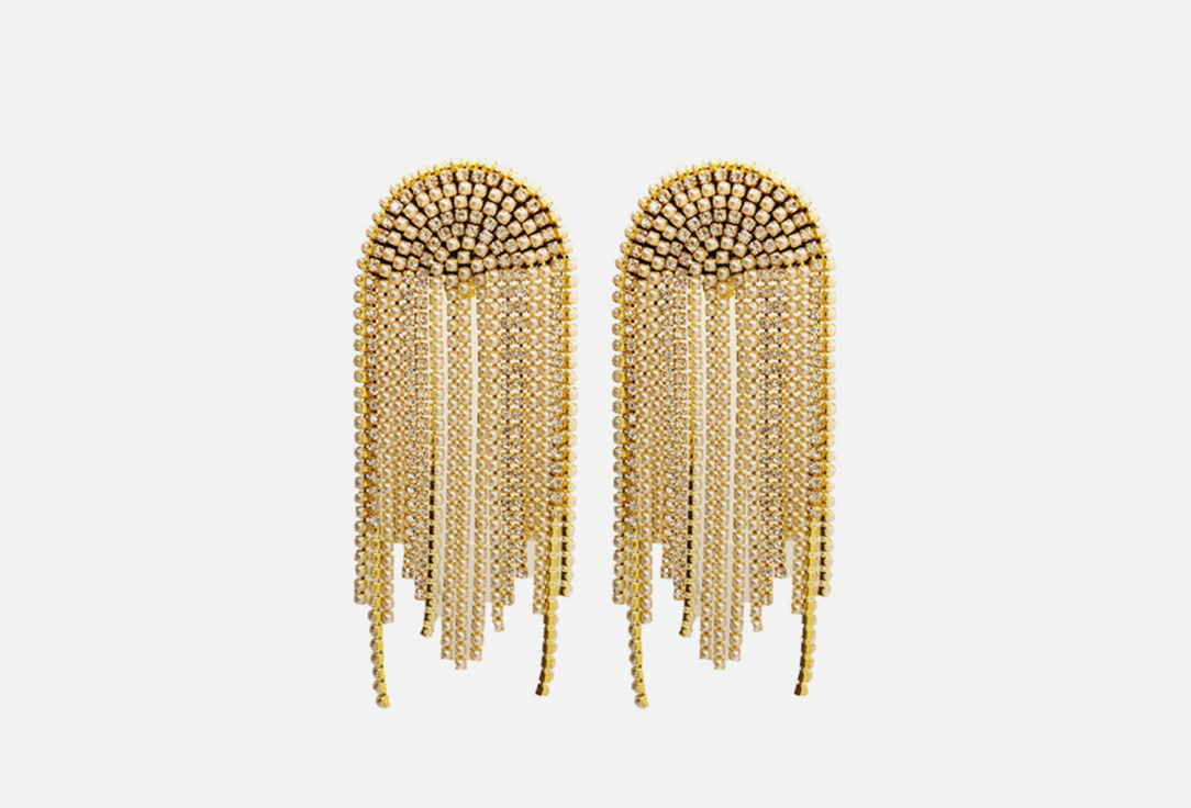 Изображение товара Клипсы La Family короткие жемчужные с золотом для женщин стильные украшения